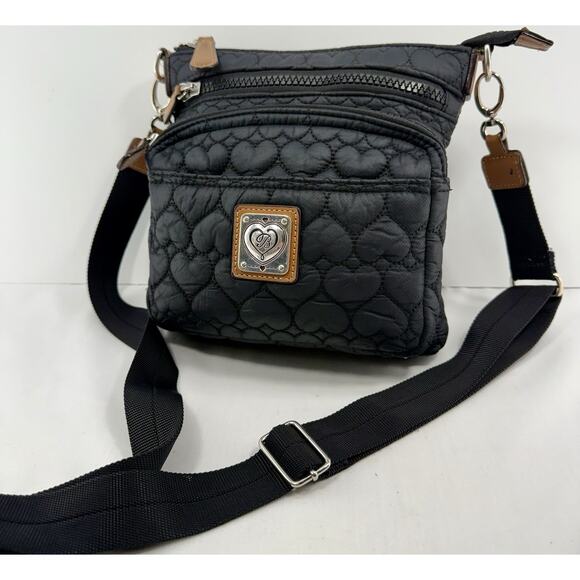 BRIGHTON HEART to HEART KALLISTA QUILTED MicroFiber Organizer Crossbody Bag - Picture 6 of 16